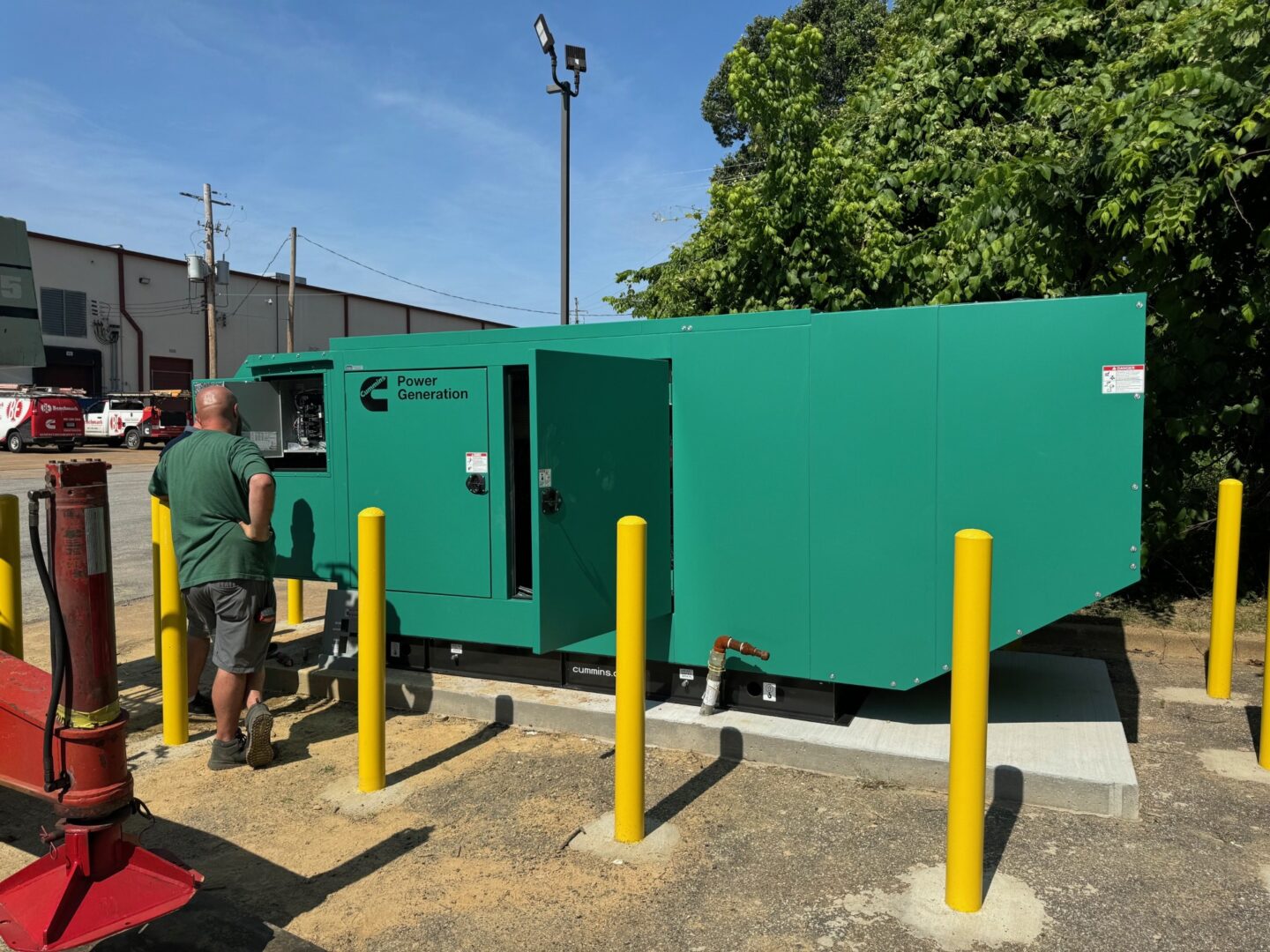 Installation of C200N6 200kW Cummins generator for local business