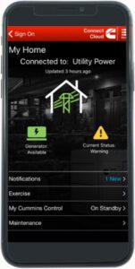 Cummins Cloud Connect Remote monitoring from a smartphone or tablet