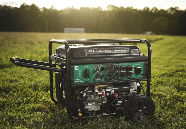 Cummins Onan P9500DF portable generator.